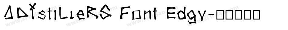 ADIstiLleRS Font Edgy字体转换